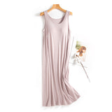 Modal Sleeveless Dress with Built-in Bra