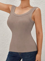 Seamless Backless Bra Pads Tank Top