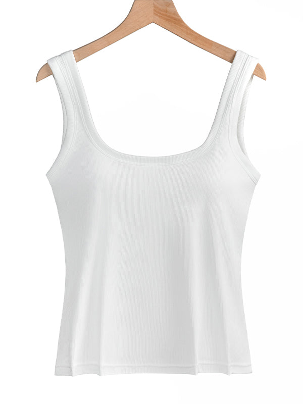 Wide-Strap Underwire Tank Top