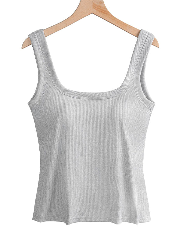 Wide-Strap Underwire Tank Top