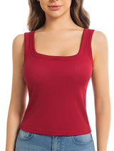 Wide-Strap Underwire Tank Top