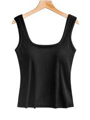 Wide-Strap Underwire Tank Top