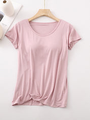 Modal Built-In Padding Short Sleeve