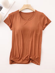Modal Built-In Padding Short Sleeve