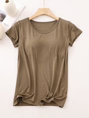 Modal Built-In Padding Short Sleeve