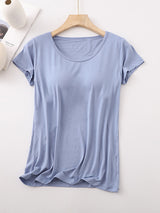 Modal Built-In Padding Short Sleeve