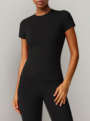 Crewneck Tight Short Sleeve T-Shirt