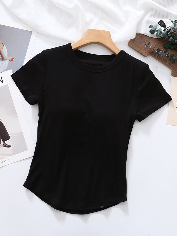 Built-in Bra Short Sleeve