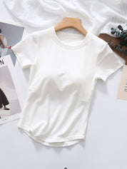 Built-in Bra Short Sleeve