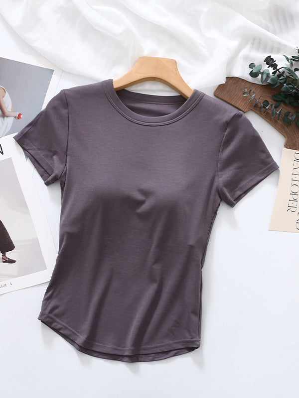 Built-in Bra Short Sleeve