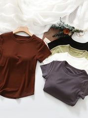 Built-in Bra Short Sleeve