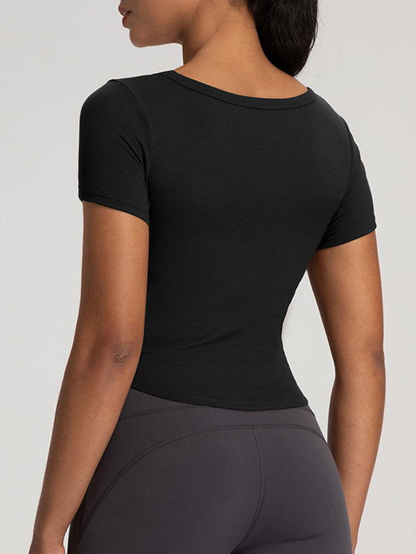 Built-In Padding Short Sleeve