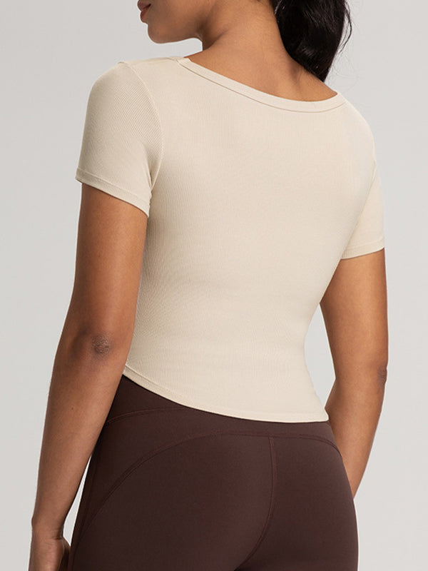 Built-In Padding Short Sleeve