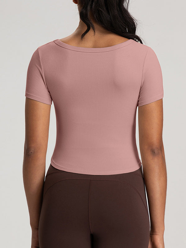 Built-In Padding Short Sleeve