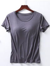 Built-In Padding Short Sleeve