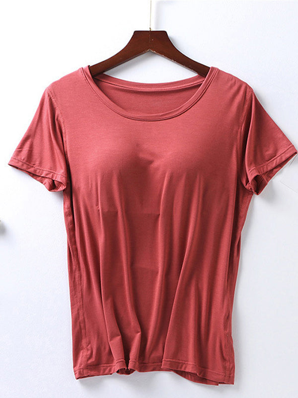 Built-In Padding Short Sleeve