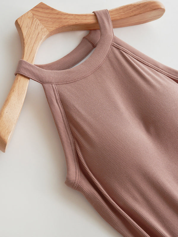 All-In-One Neck Strap Tank Top