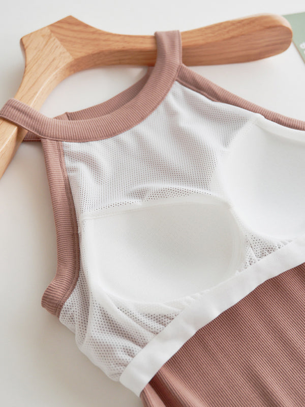 All-In-One Neck Strap Tank Top