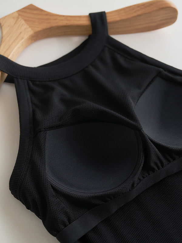 All-In-One Neck Strap Tank Top