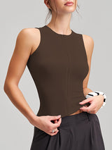 Grooved Threaded Rod Cup Tank Top