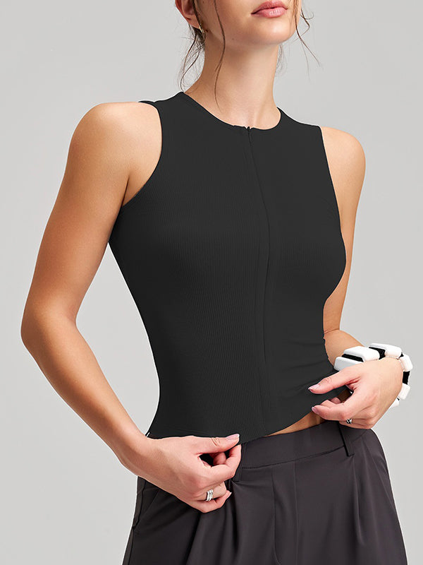 Grooved Threaded Rod Cup Tank Top