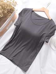 Modal Built-In Pads Short Sleeve