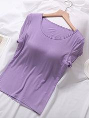 Modal Built-In Pads Short Sleeve