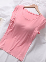 Modal Built-In Pads Short Sleeve