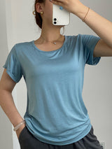 Modal Built-In Pads Short Sleeve