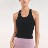 Ribbed Built-in Bra Workout Crop Top
