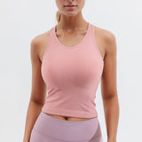 Ribbed Built-in Bra Workout Crop Top
