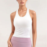 Ribbed Built-in Bra Workout Crop Top