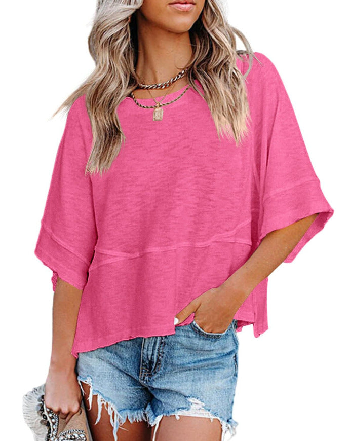 Women's Casual Crewneck Half Sleeve T-Shirts