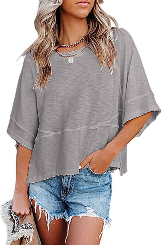 Women's Casual Crewneck Half Sleeve T-Shirts