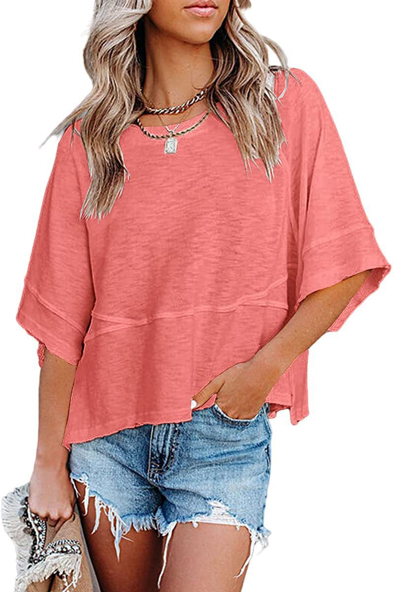 Women's Casual Crewneck Half Sleeve T-Shirts