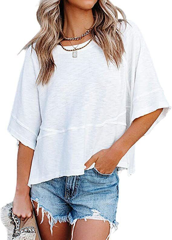 Women's Casual Crewneck Half Sleeve T-Shirts