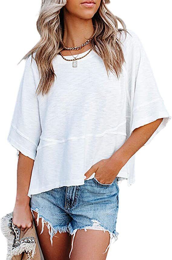 Women's Casual Crewneck Half Sleeve T-Shirts