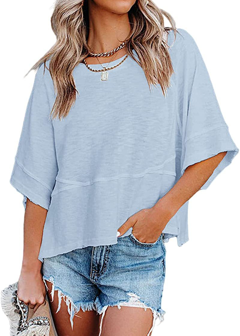 Women's Casual Crewneck Half Sleeve T-Shirts