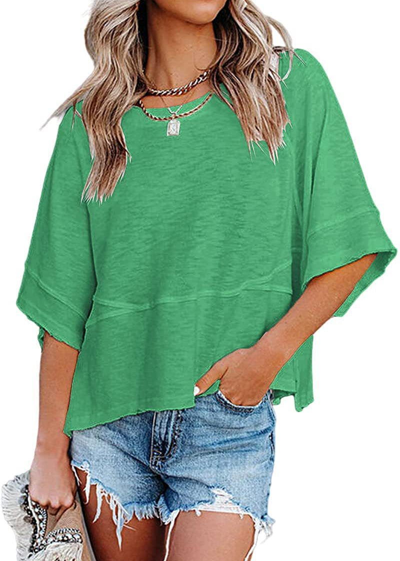 Women's Casual Crewneck Half Sleeve T-Shirts