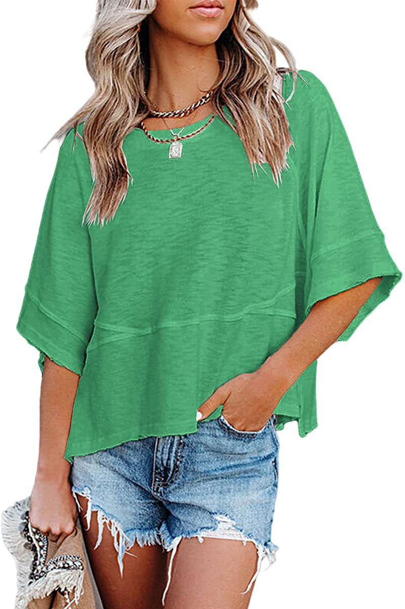 Women's Casual Crewneck Half Sleeve T-Shirts