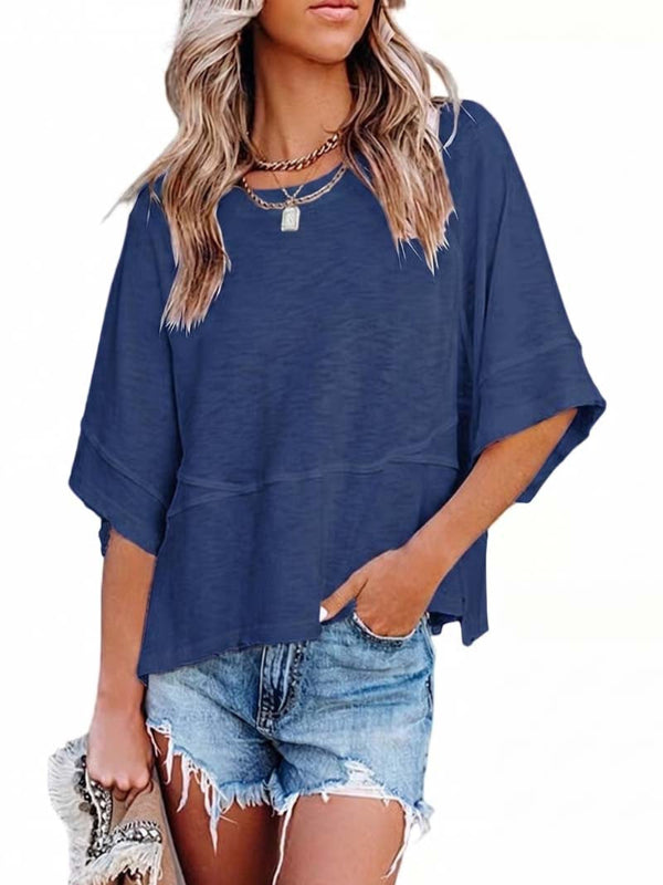 Women's Casual Crewneck Half Sleeve T-Shirts
