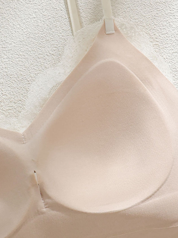 Lace-Trimmed Padded Bra-Style Tank Top