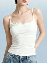 Women's Lace Trim Bra Top