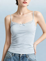 Women's Lace Trim Bra Top