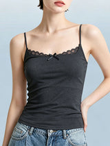 Women's Lace Trim Bra Top