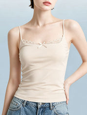 Lace Bow Bra Cami Top