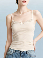 Lace Bow Bra Cami Top
