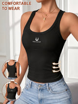Ribbed Slim Fit Tank Top with Bra