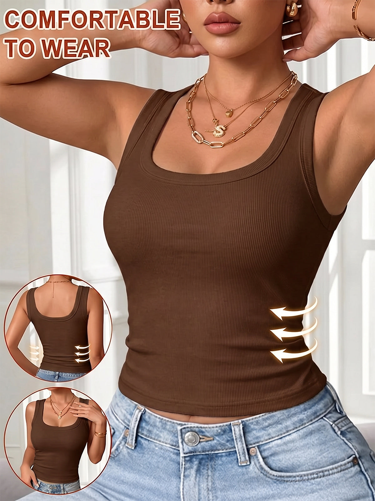 Womens Tank Tops with Built in Bras