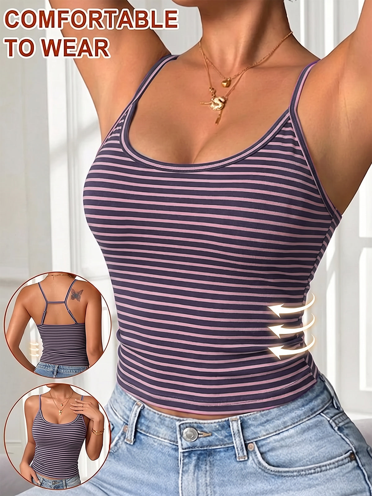 H-shaped Back Vest with Bra